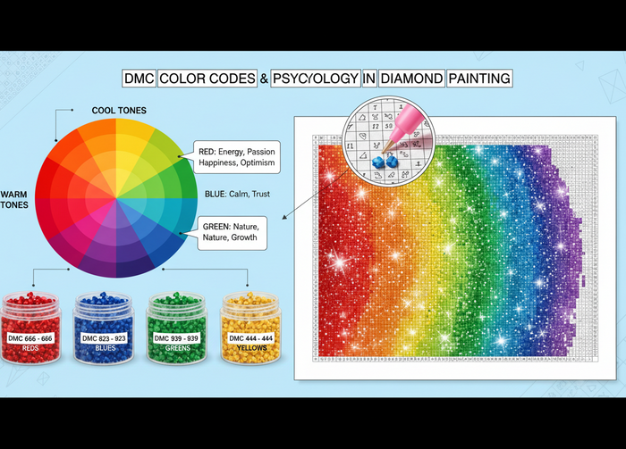 Farbcodierung und Farbpsychologie - Diamond Painting Tipps