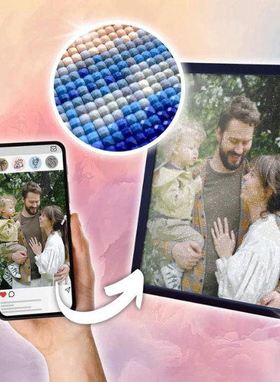 Personalisiertes Diamond Painting mit eigenem Bild